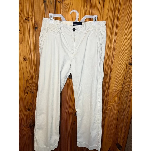 American Eagle Khaki Pants Men’s 32 x 30 100% Cotton Khaki Bottoms OC3A - Picture 4 of 10